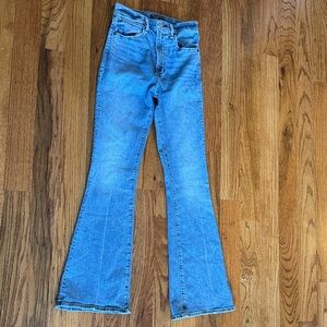 Classic Women's Blue Flare Jeans ABERCROMBIE AND FITCH